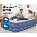 Bestway Air Mattress Queen Inflatable Bed 61cm Airbed Blue - Image 7