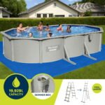 Bestway Swimming Pool 610 x 366cm Steel Frame Round Pool Set w/ Filter Ladder - Image 4