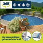 Bestway Swimming Pool 610 x 366cm Steel Frame Round Pool Set w/ Filter Ladder - Image 5