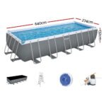 Bestway Swimming Pool 640x274x132cm Steel Frame Above Ground Pools Filter Pump Ladder 19281L - Image 2