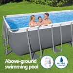 Bestway Swimming Pool 640x274x132cm Steel Frame Above Ground Pools Filter Pump Ladder 19281L - Image 4
