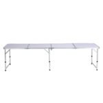 Weisshorn Folding Camping Table 240CM Portable Outdoor Picnic BBQ Aluminium Desk - Image 3