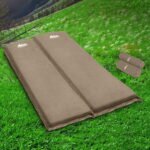Weisshorn Self Inflating Mattress Camping Sleeping Mat Air Bed Double Set Coffee - Image 7