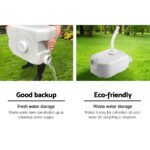 Weisshorn Camping Basin Portable Hand Wash Sink Stand 43L Capacity - Image 5
