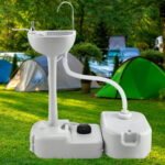 Weisshorn Camping Basin Portable Hand Wash Sink Stand 43L Capacity - Image 7