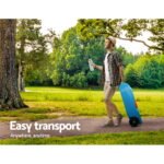 Weisshorn 40L Portable Wheel Water Tank Camping Caravan Storage Blue - Image 4