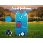 Weisshorn 40L Portable Wheel Water Tank Camping Caravan Storage Blue - Image 6