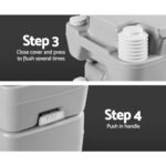 Weisshorn 20L Portable Camping Toilet Outdoor Flush Potty Boating - Image 6