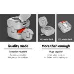 Weisshorn 22L Portable Camping Toilet Outdoor Flush Potty Boating - Image 4