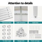 Instahut Carports 6x6m Carport Kits Steel Shelter Gazebo Canopy Garage Portable Garden Shed - Image 6