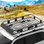 Giantz Universal Car Roof Rack Basket Luggage Vehicle Cargo Carrier 160cm Black - Image 7