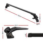 Universal Car Roof Racks Pod Aluminium Cross Bars Brackets 145cm Black - Image 2