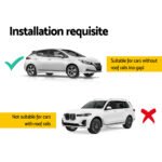 Universal Car Roof Racks Pod Aluminium Cross Bars Brackets 145cm Black - Image 4