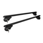 Universal Car Roof Racks Pod Aluminium Cross Bars Adjustable 108cm Black - Image 3