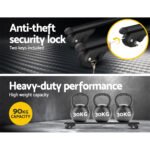 Universal Car Roof Racks Pod Aluminium Cross Bars Adjustable 108cm Black - Image 6