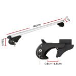 Universal Car Roof Racks Pod Cross Bars Aluminium Adjustable 123cm Sliver - Image 2