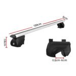 Universal Car Roof Racks Pod Aluminium Cross Bars Upgraded Holder 126cm Silver - Image 2