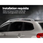 Universal Car Roof Racks Pod Aluminium Cross Bars Upgraded Holder 126cm Silver - Image 4