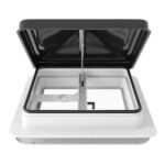 Weisshorn Caravan Roof Vent Hatch RV Skylight Motorhome Camper 350x350mm Black - Image 3