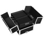 Embellir Makeup Case Beauty Trolley Cosmetic Organiser Box Travel Wheels Black - Image 2