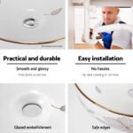 Cefito Bathroom Basin Ceramic Vanity Sink Hand Wash Bowl with Pattern 41x41cm - Image 6