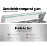 Devanti Commercial Food Warmer Bain Marie 3 Electric Buffet Pans - Image 6