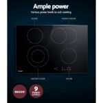 Devanti Electric Ceramic Cooktop 77cm - Image 5
