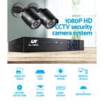 UL-tech CCTV Security System 4CH DVR 2 Cameras 1080p - Image 4