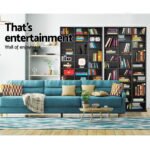 Artiss Bookshelf CD Storage Rack - BERT Black - Image 5