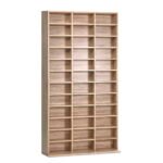 Artiss Bookshelf CD Storage Rack - BERT Oak - Image 3
