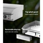 Devanti Commercial Electric Griddle 73cm BBQ Grill Plate 4400W - Image 7