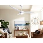 Devanti 52'' Ceiling Fan DC Motor w/Light w/Remote - White - Image 7