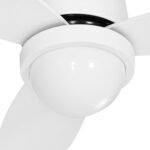Devanti 52'' Ceiling Fan DC Motor LED Light Remote Control - White - Image 3