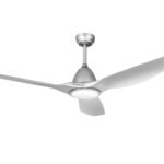 Devanti 64 Inch Ceiling Fan DC Motor w/Light w/Remote - Silver - Image 3
