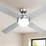 Devanti 52'' Ceiling Fan DC Motor w/Light w/Remote - Silver
