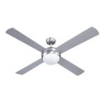 Devanti 52'' Ceiling Fan DC Motor w/Light w/Remote - Silver - Image 2