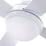 Devanti 52'' Ceiling Fan DC Motor w/Light w/Remote - White - Image 4