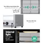Devanti Commercial Food Warmer Hot Display Showcase Cabinet 54cm - Image 7