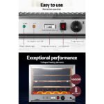 Devanti Commercial Food Warmer Hot Display Showcase Cabinet 64cm - Image 6