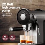 Devanti 20 Bar Coffee Machine Espresso Cafe Maker - Image 4