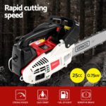 Giantz 25cc Petrol Chainsaw 10" Bar E-Start Tree Pruning Chain Saw - Image 4