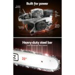 Giantz 58cc Petrol Chainsaw 20 Inch Bar Chain Saw Tree Pruner 2 Stroke E-Start - Image 6