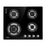 Devanti Gas Cooktop 60cm 4 Burner Black - Image 8