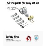 Devanti Gas Cooktop 90cm 5 Burner Black - Image 6