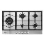 Devanti Gas Cooktop 90cm 5 Burner Silvir - Image 8