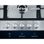 Devanti Gas Cooktop 90cm 5 Burner Silvir - Image 4