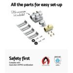 Devanti Gas Cooktop 90cm 5 Burner Silvir - Image 7