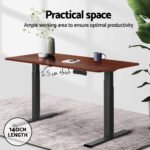 Artiss Standing Desk Top Walnut 140CM - Image 4
