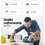 Artiss Standing Desk Top White 140CM - Image 5