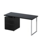 Artiss Computer Desk Drawer Black 140CM - Image 8